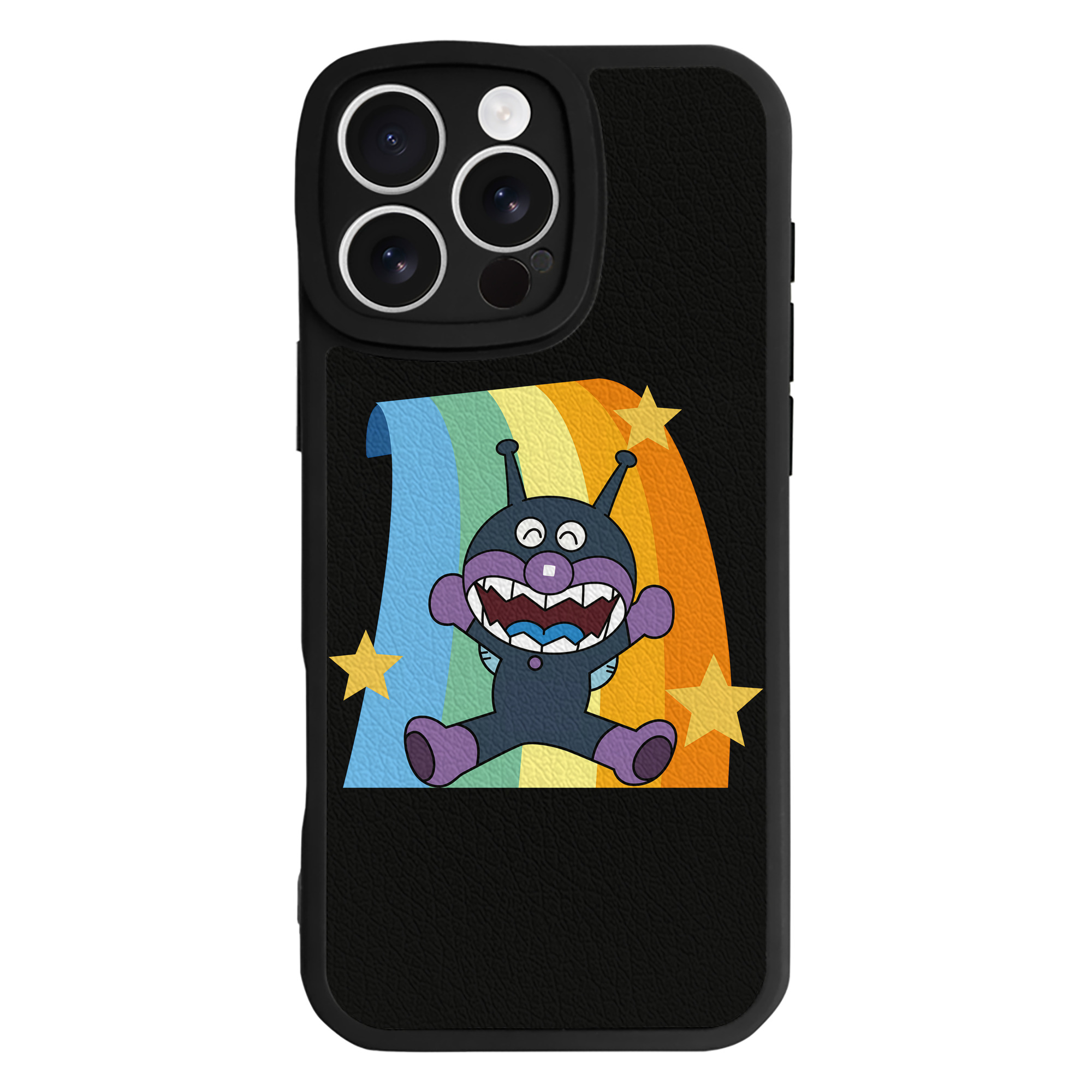 （画像用） アンパンマン Anpanman 【iPhone 16シリーズ対応】シリコンスマホケース（レザー調） 材質：シリコン